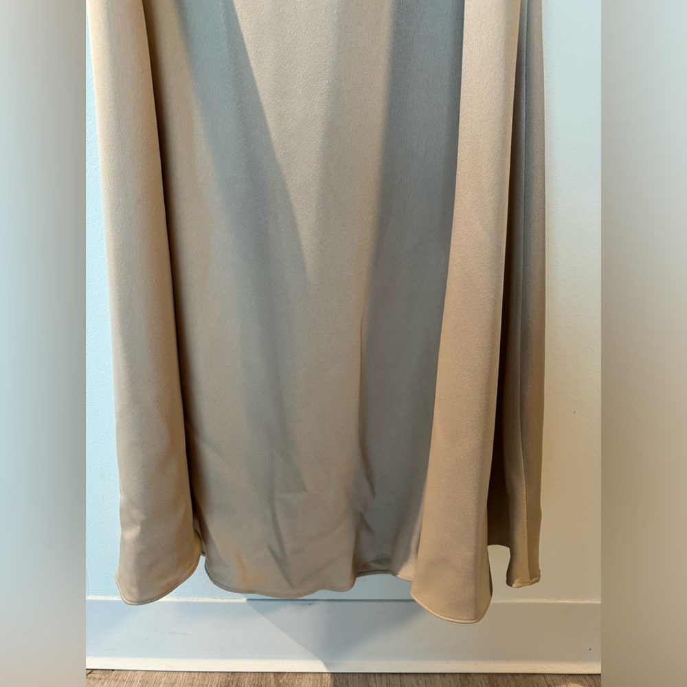 Bhldn Ruby Twist Halter Satin Gown, Color: Champa… - image 4